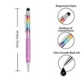 thumbnail image 3 of Personalized Crystal Prism Pens with Stylus - Metal Gem Pen - Custom Metallic Printed Name Pens with Black Ink - Imprinted with Message | Pens for Women | 12 pcs/pack, 3 of 6