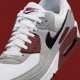 thumbnail image 4 of Nike Air Max 90 Men's White Dark Team Red Sports Sneaker FN6958-101, 4 of 6