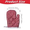 thumbnail image 5 of 2-Pack Small Heat-Resistant Oven Mitts, Non-Slip Grip for Taking Hot Dishes, Machine Washable for Family Kitchen, Pink, By Preplabs, 5 of 5