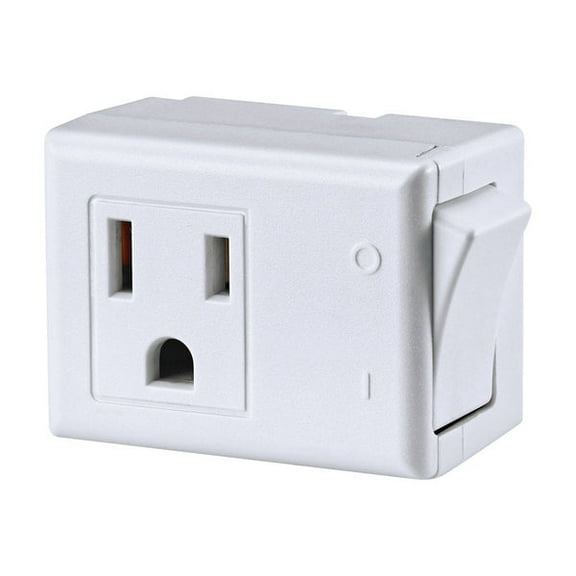 Leviton Grounded 1 outlets Switch Tap Adapter 1 pk