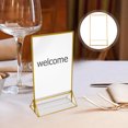 thumbnail image 5 of FONDOTIN 2-Pack Clear Acrylic Wedding Sign Holders, Transparent Table Display Stands for Restaurant and Event Decoration, 5 of 6