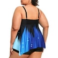 thumbnail image 2 of JustVH Women Plus Size Stretchy Padded Swimwear Printed Sleeveless Swimsuit, 2 of 5