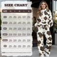 thumbnail image 6 of SCRAWLGOD Cow Print Beige Brown Lounge Sets for Women Turtleneck Pullover Sweatshirt Wide Leg Sweatpants Trendy 2 Piece Outfits Casual Sweatsuit Comfy Tracksuit, S, 6 of 7