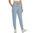 thumbnail image 4 of Fantaslook Scubaknit Pants for Women Elastic Waist Drawstring Tapered Lounge Pants with Pockets Casual Joggers, 4 of 8