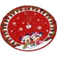 thumbnail image 5 of Christmas Tree Skirt Red Tree Skirt 36 Inch, Tree Mat Decor for Merry Christmas Xmas Happy New Year Festive Winter Holiday Tree Mat Party Decoration, 5 of 6