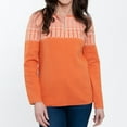 thumbnail image 4 of Elsie & Zoey Selby Nordic Quarter Zip Long Sleeve Pullover Sweater for Women, 4 of 7