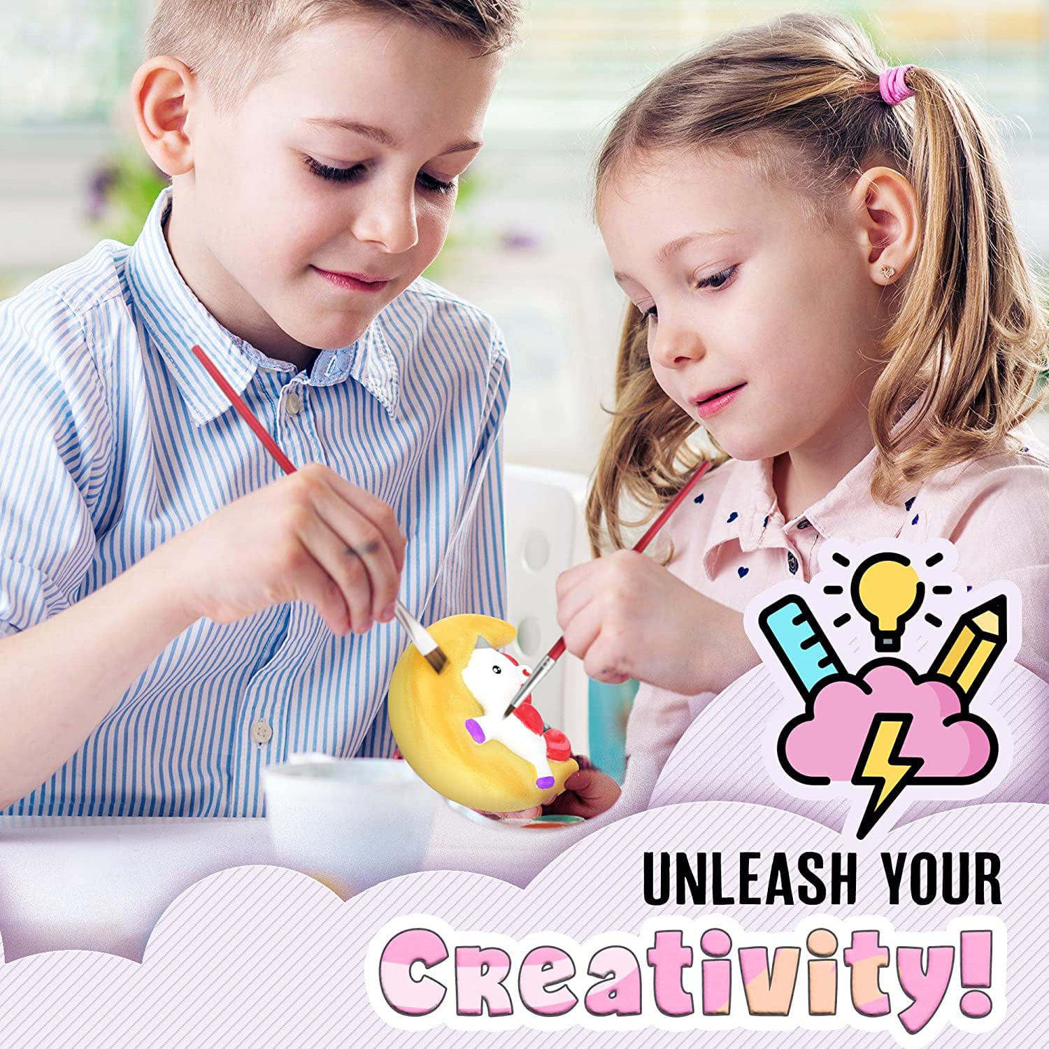  DOODLE HOG Save 10% on DIY Dessert Paint Squishies Kit & DIY  Alpaca Paint Squishies Kit. : Toys & Games