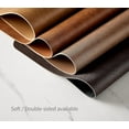 thumbnail image 2 of RENMTURE Faux Leather Placemats,Cup mat,Non-Slip, for Kitchen Dining Table,Conference,Restaurant,Coffee Shop (Walnut Brown, Rectangle)_Gift Of G, 2 of 5