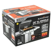 Blackstone Pro Series Outdoor Griddle, 28 Inch XL 3-Burner Flat Top Grill with Cabinet, Stainless Steel