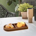 thumbnail image 3 of Tongina Wood Serving Tray Wood Breakfast Platter Vintage Small Decorative Tray Dessert Plate Divided Platter for Snack Western Steak A, 3 of 6