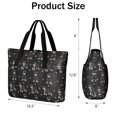 thumbnail image 3 of Tote Bag for Women - Schnauzer Dog Shoulder Bag - Large Utility Work Duffle Bag with Zipper Handbag for Travel, Work, Sprots, 3 of 5