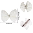 thumbnail image 3 of 4PCS Pearl Hair Bows for Girls Rhinestone Bow Alligator Hair Clips Glitter Floral Bow Hairpins Holiday Hair Accessories for Women Party Gifts, 3 of 7