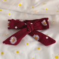 thumbnail image 6 of larppty Newborn Baby Girl Clothes Rib Knit Romper Daisy Print Pants Infant Girl Outfit with Headband, 6 of 7