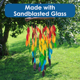 thumbnail image 3 of Blue Handworks Glass Wind Chime Deluxe Rainbow Waterfall Wind Chime for Outside, 3 of 8