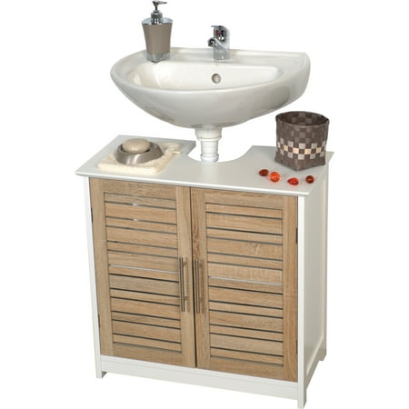 Freestanding Non Pedestal Under Sink Vanity Cabinet Bath Storage Wood Stockholm