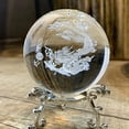 thumbnail image 3 of Bola de cristal HDCRYSTALGIFTS, dragón chino, 6 cm, con soporte, 3 of 9