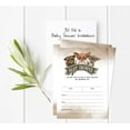 thumbnail image 2 of Inkdotpot 30 Fill In StyleBaby Shower Invitation Cards Fox Jungle Animals Blank Invites, 2 of 7