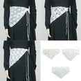 thumbnail image 2 of Huhudde Women's Wide Belt Embroidery Floral Lace Waist Covers Short Apron Skirt Triangle Scarf Shawl Corset for Stylish Outfits, 2 of 21