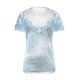 thumbnail image 4 of V Cuello Manga Corta Tops para las Mujeres Casual Botón Impresión Blusa de la Moda de Verano Tee, Ligero Mujer de Verano Tops, 4 of 5