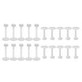 thumbnail image 1 of 20pcs / Lot 16 Retenedor de espárragos de acrílicos de calibre Barra de recta Hugo anillos de tachuelas de acrílico para la nariz, 1 of 10