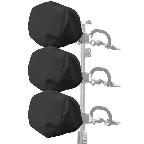 Weed Eater Covers Waterproof, 3 Pack Heavy Duty 420D Oxford Hexagonal Weedeater Cover, Black Weed Eater Cover with Adjustable Drawstring and Clamp Fit, Fits Most Trimmer Models, 17.3 × 12.8 in