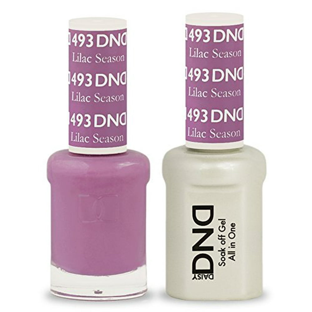 DND Nail Polish Gel & Matching Lacquer Set (493 Lilac Season