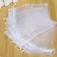 thumbnail image 4 of Naler 120Pcs Organza Drawstring Little Pouches,White Candy Jewelry Party Christmas Wedding Favor Gift Bags, 4 of 7