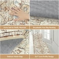 thumbnail image 5 of Findosom 2'x6' Vintage Runner Rug 0.4" Distressed Hallway Rug Non Slip Laundry Runner Rug Decor Rug Washable Runner Rug Kitchen Floor Mat Entryway Rug Runner for Laundry Kitchen Entryway, Beige, 5 of 8