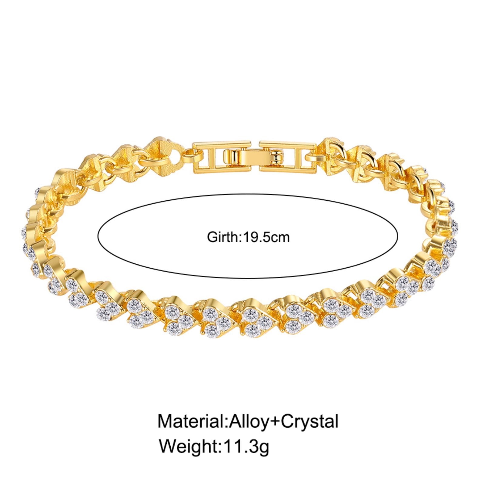 Bracelet élastique Strass Brillant - 17 Cm, Couleur Au Choix, Bijou Fantaisie Neuf