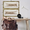 thumbnail image 3 of Stupell Industries Minimal Laundry Clothespins Abstract Painting Gold Floater Framed Canvas Art Print Wall Art, 31 x 14, Set of 2, 3 of 9