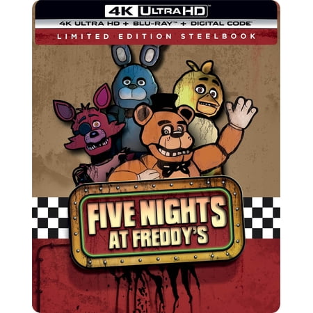 Five Nights At Freddy's (Walmart Exclusive) (Steelbook) (4K Ultra HD + Blu-ray + Digital Copy), Horror, Universal