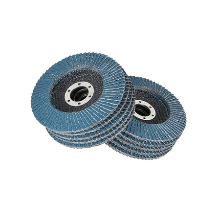 EPOTOOR 4-1/2 Inch Flap Disc Zirconia 10 Pack 80 Grit Sanding Grinding Wheel Fit for Stainless Steel Metal
