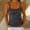Gray, variant on Women's Summer Fashion Sequin Tops Scoop Neck Sequin Sparkle Shimmer Sleeveless Tanks Tops Blouses XL