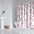 thumbnail image 3 of Waterproof Pioneer Shower Curtain 84x72 Inch Polyester Unique Colorful Floral Shower Curtain for Bathroom Hotel Home Decor with 12 Plastic Hooks, 3 of 5