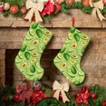 thumbnail image 6 of Bingfone Green Avocado Print Personalized Christmas Stocking - Snowman Design Large 18 inch,Family Holiday Season Decor, 6 of 8
