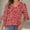 A133 Red, variant on Xdegoge Womens Blouses V Neck Half Sleeve Floral Tops Summer Fashion Boho Tunic Shirts Loose Fit Dressy Casual T Shirts Vacation Beach Tee Shirts s and s