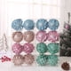 thumbnail image 5 of piezas de 8 cm para decoración de árbol de Navidad, colgante de bola de Navidad con forma de flor blanca, bola de espuma con purpurina, adorno navideño 2024, 5 of 5