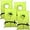 Adult Neon Yellow, variant on 4 Pack Coast Guard Approved Life Jackets for Adults. High Visibility Color Type II Keyhole Life Vest in Classic May West Style. Compliance Flotation Device