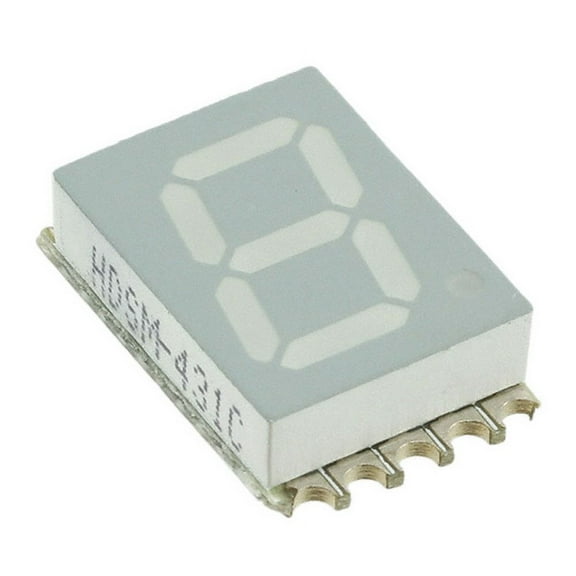 HDSM-431F  Displays Segmented Module 1DIGIT 8LED Yellow CA 10-Pin SMD