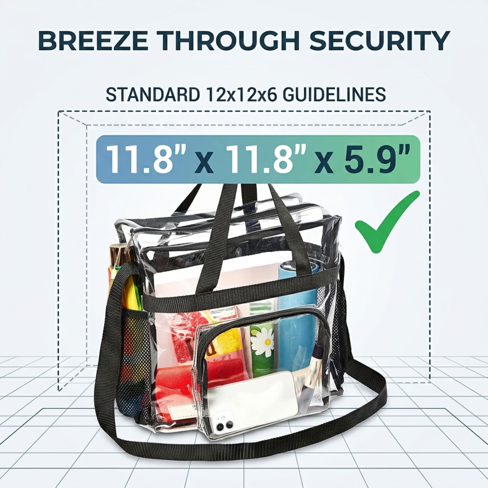 Ihvewuo Clear Stadium Approved Tote Bag photo 3