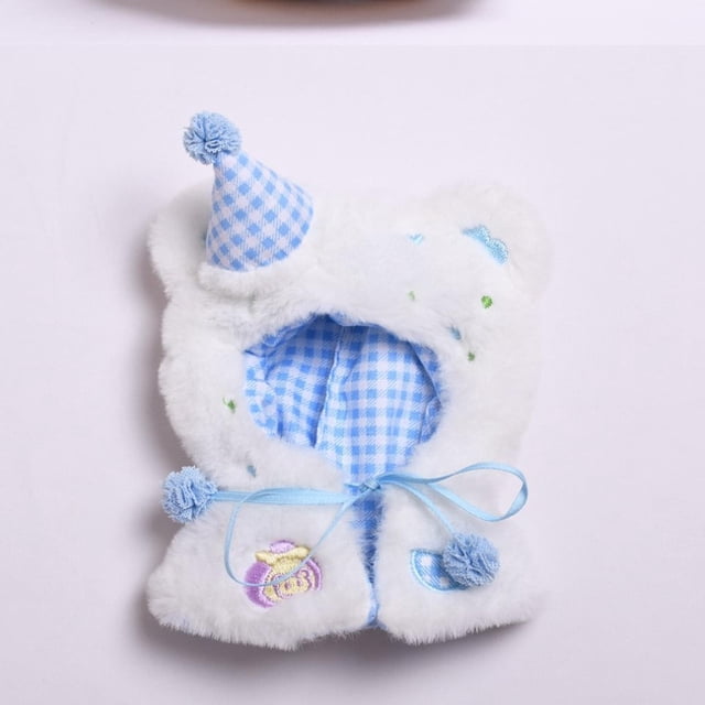 Ropa de muñecas muñecas de muñecas regalos de cumpleaños muñecas no muñecas disfraz de muñecas accesorios de muñecas de bricolaje muñeca adorable ropa azul