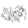 thumbnail image 1 of S SERENABLE 50 Pcs Connecteur de Baril de Pêche Pivotant Accessoires 0, 1 of 7