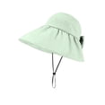 thumbnail image 3 of Women Men Summer Wide Brim Beach Sun Hats Outdoor Travel Casual Comfortable Lightweight, Green, 3 of 3