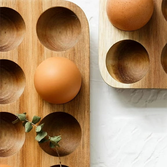 wooden eggs tray egg holes tray