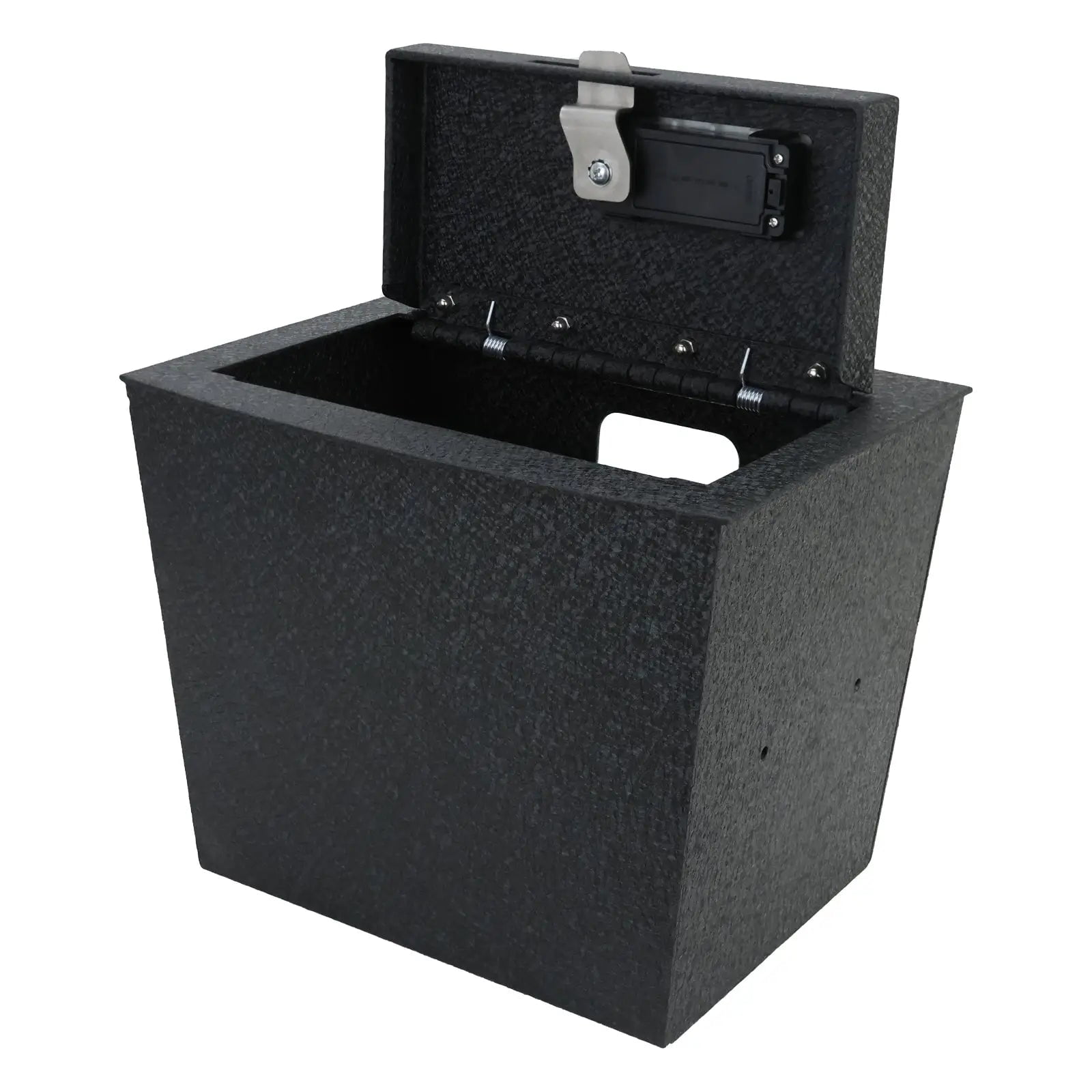 Center Console Gun Safe Vault - WASAI Console Lock Box Compatible with Lincoln Navigator 2018-2023, for Rear Seat Console, Fingerprint Lock with Key.