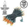 thumbnail image 2 of Novelty Lights Amber/Orange 100 Light Incandescent Mini Christmas String Lights 50 Feet, 2 of 7