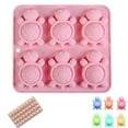 thumbnail image 5 of neszzmir Turtle Silicone Ice Cube Tray Mold, 6 Cavity Food-Grade Platinum Silicone for Candy, Resin Crafts, Fondant & Baking, Dishwasher Safe, Non-Stick Flexible, 5 of 7