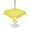 Yellow, variant on Geometric Turquoise Ombre Round Outdoor Tablecloth, Waterproof Table Cloth Cover with Umbrella Hole and Zipper, Modern Gradient White Ocean Striped Table Protector for Patio Party Picnic 54" Round