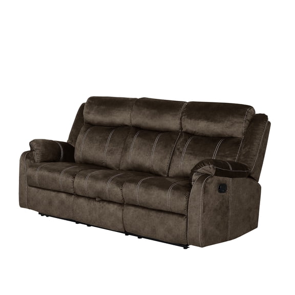 Global Furniture USA U7303C Domino Coffee Reclining Sofa with Storage Drawer