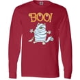 thumbnail image 3 of Inktastic Boo with Mummy Cat Long Sleeve T-Shirt, 3 of 5